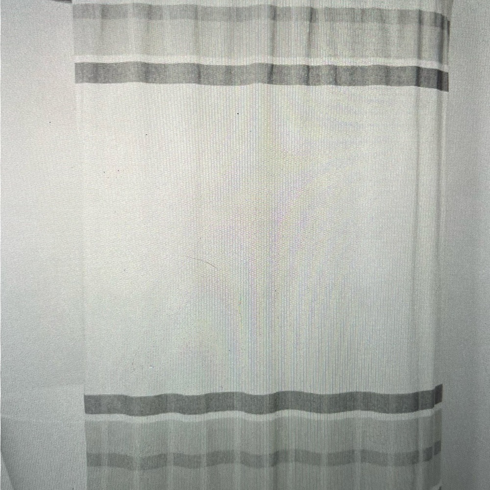 Like New - Project 62 shower curtain with 12 hooks.